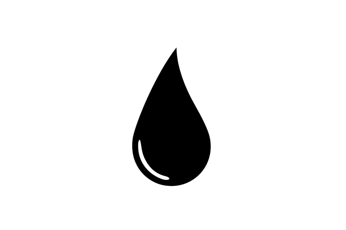 waterdrop black icon